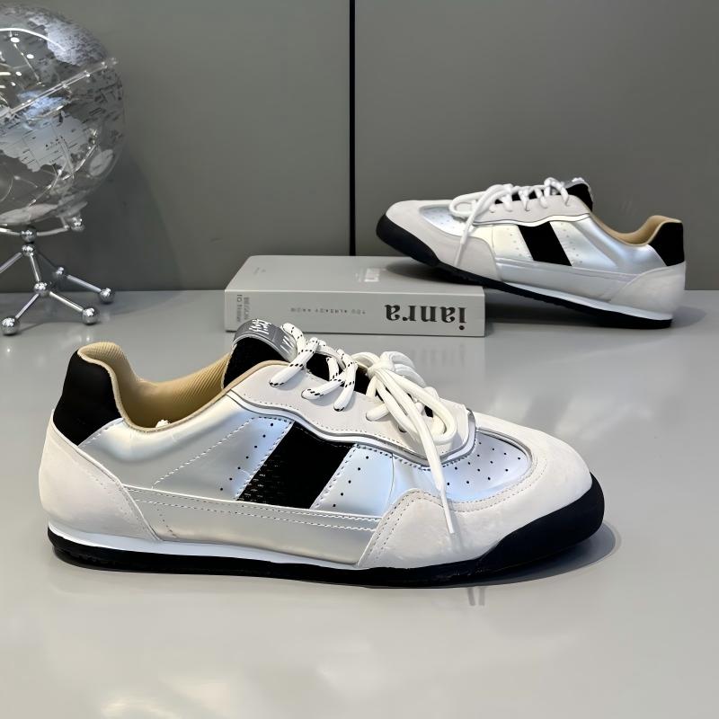 Men's New German Trainers, Soft Cushioned Breathable Run-style Shoes, Lace-up Low-top Versatile Casual Sneakers