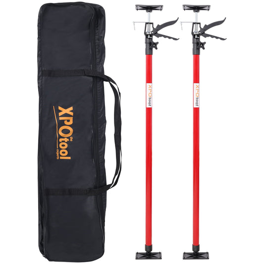 Adjustable Support Pole System for Drywalls and Cabinets with Carry Bag