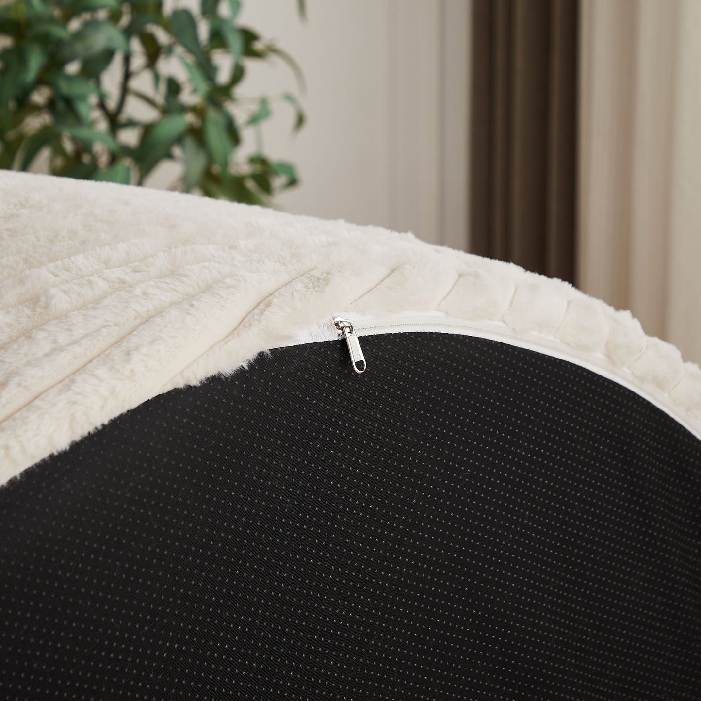 Modern Single Sofa With Backrest Pillow For Living Room
