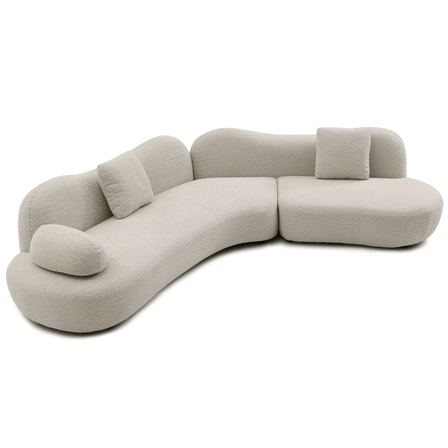 Modern Curved Modular 5 Seater Sofa