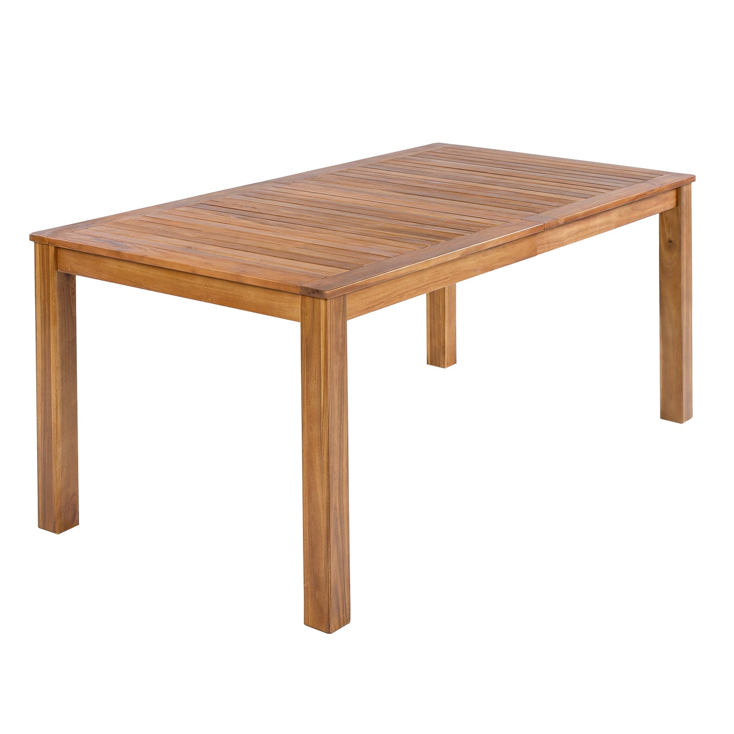 TOPMAX Patio Wooden Dining Table, 67"L Rectangular