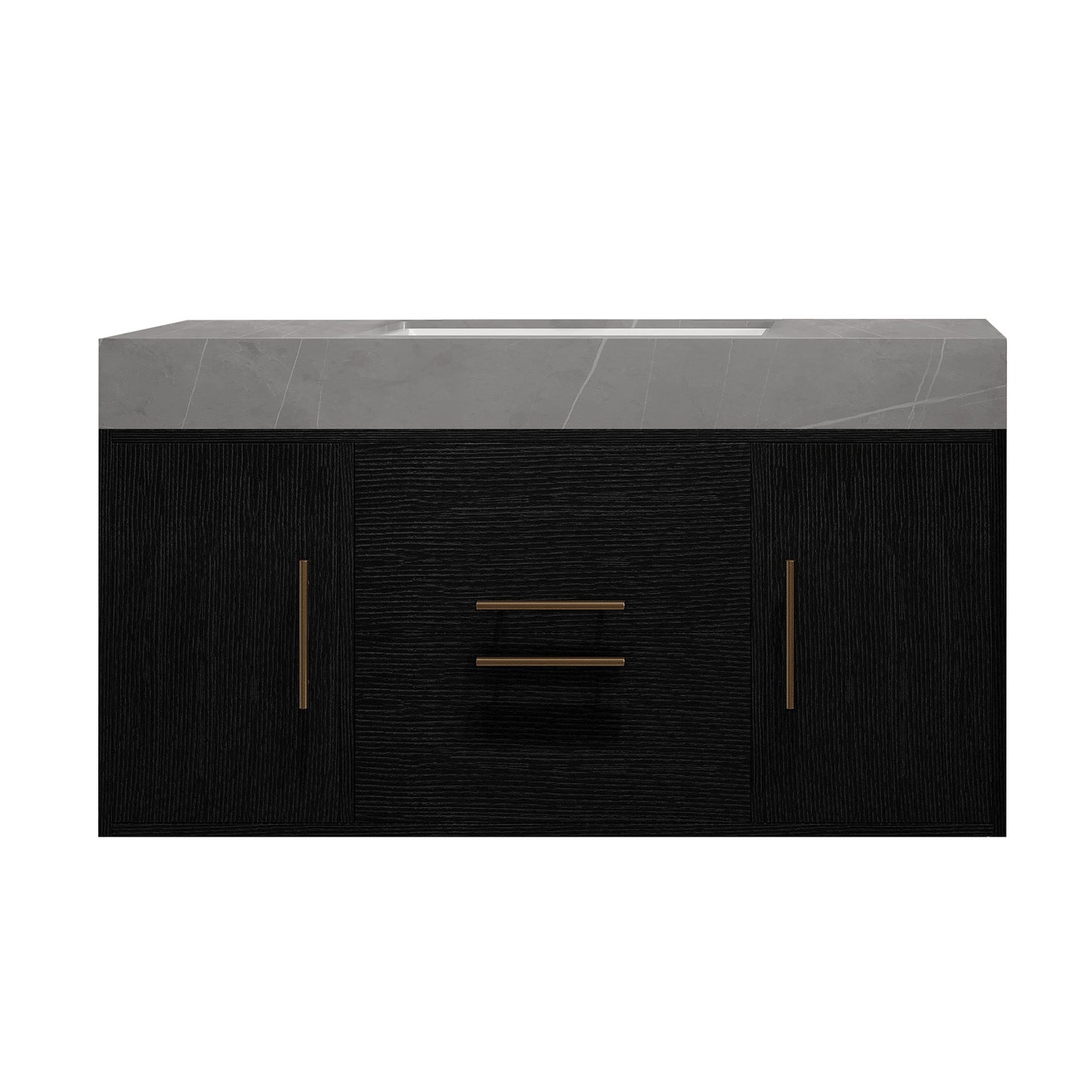 39.4 Inches Single Contemporary Floating Bathroom Vanity