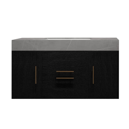 39.4 Inches Single Contemporary Floating Bathroom Vanity