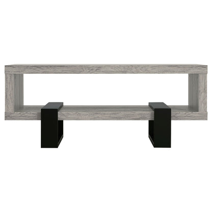 Dinard Engineered Wood Cocktail Coffee Table Grey Driftwood