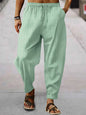 Men's Full Size Drawstring Pants with Pockets Plus Size
