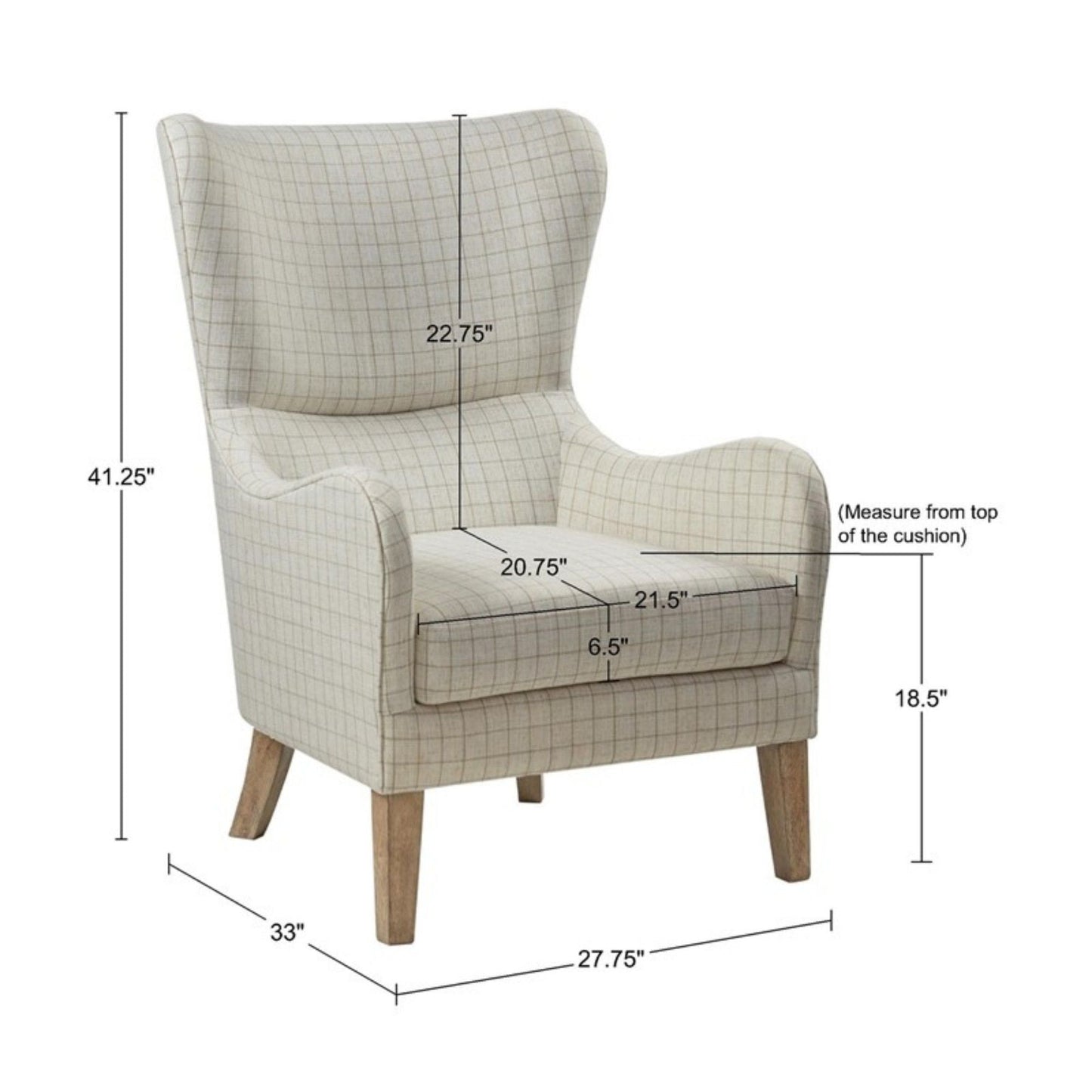 Arianna Swoop Wing Chair