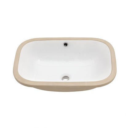 Modern Ceramic Undermount Bathroom Sink With Overflow, High Quality