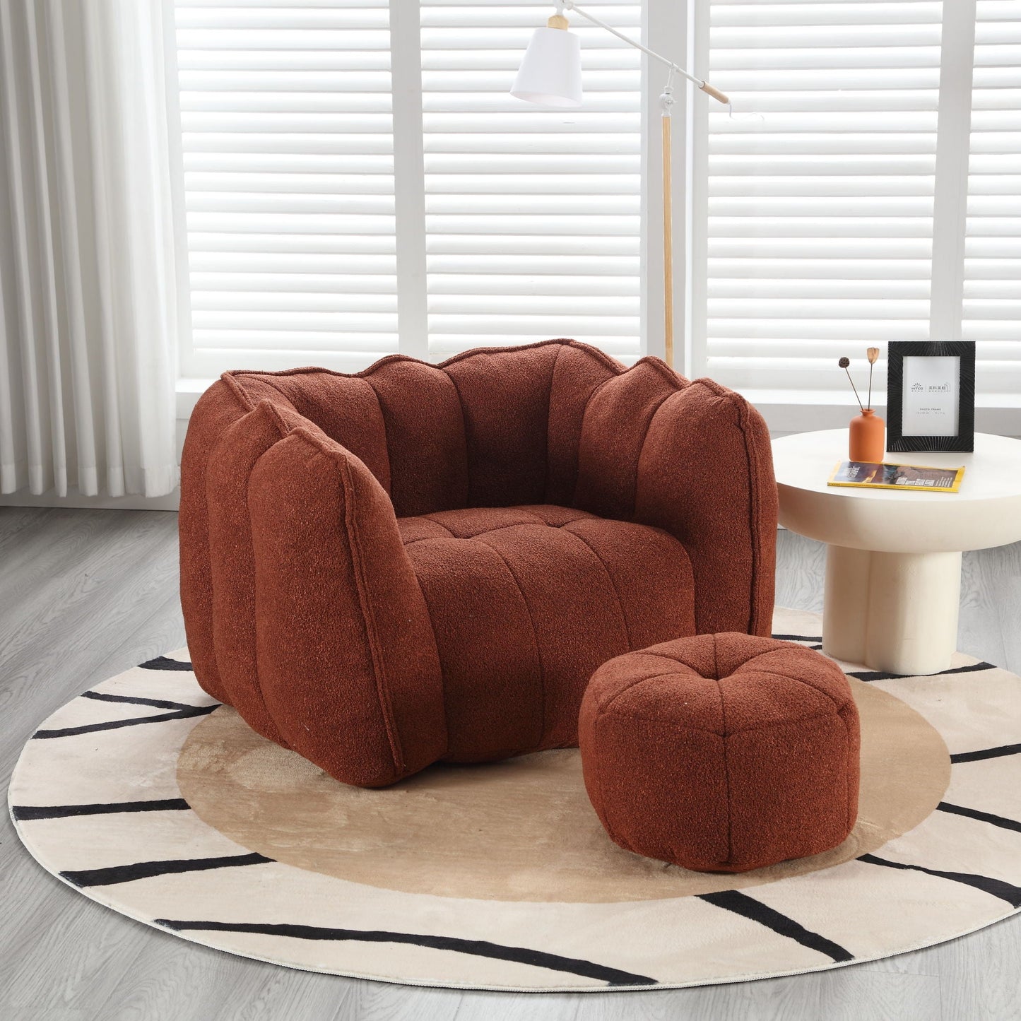 Soft Bean Bag Chair With High Resilient Foam