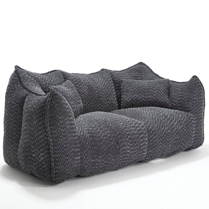 Comfortable Dual Beanbag Chair With High Resilience Foam Core For 2 People