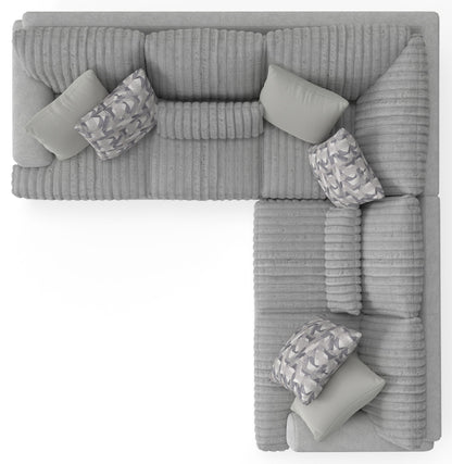 Titan - Sectional With Comfort Coil Seating And Accent Pillows Included