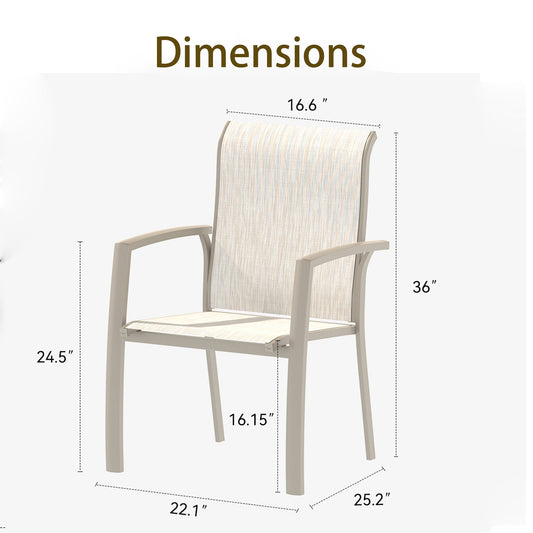VRSHWO Garden Patio Chairs Set of 2