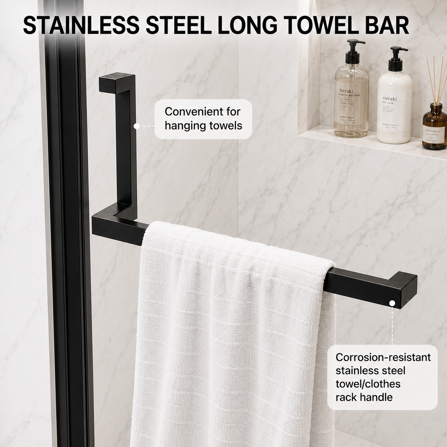 34"-35.2" x 72" Semi-Frameless Pivot Shower Door, Matte Finish