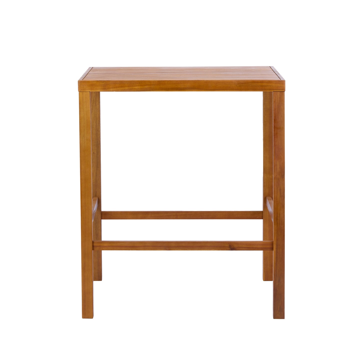 41.14-Inch Height Teak Finish Acacia Solid Wood Outdoor Dining Table