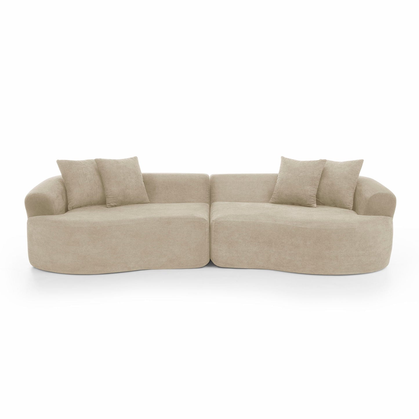 4 Seater Curved Cloud Sectional Sofa
