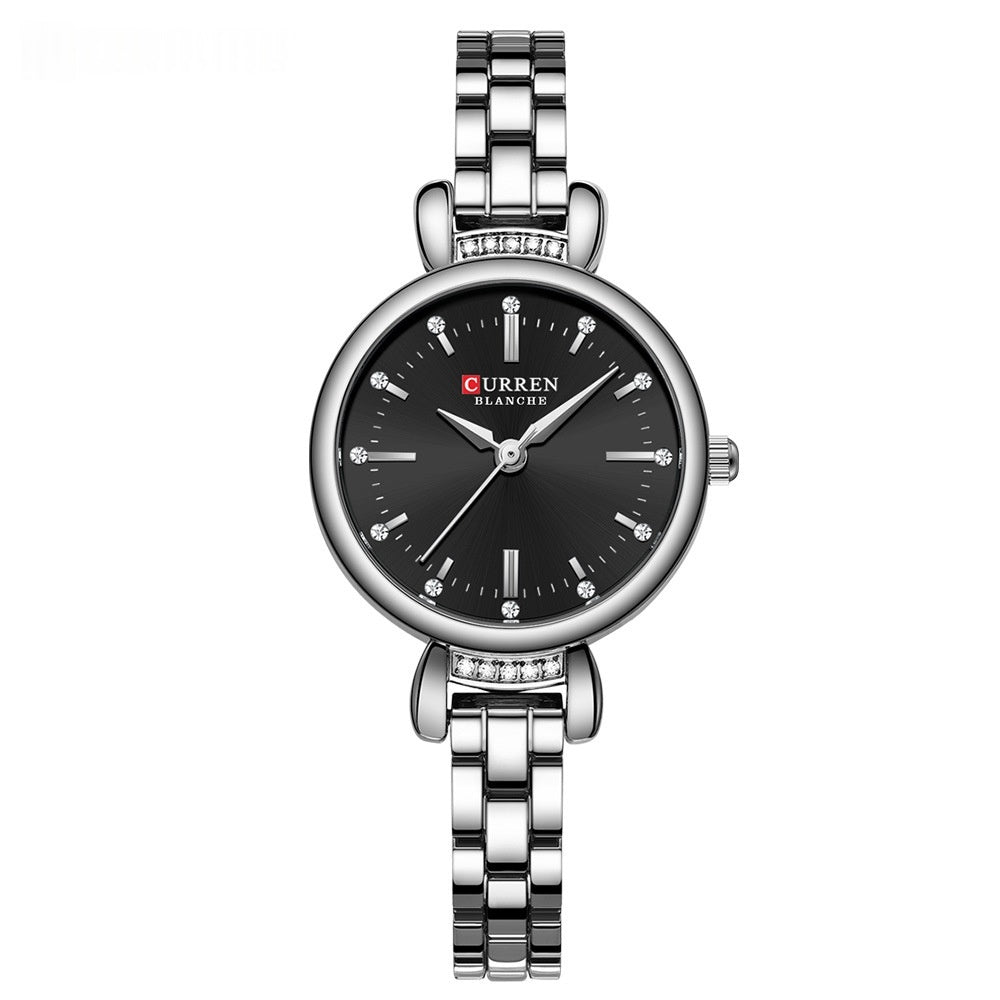 Waterproof Round Casual Womens Bracelet Watch