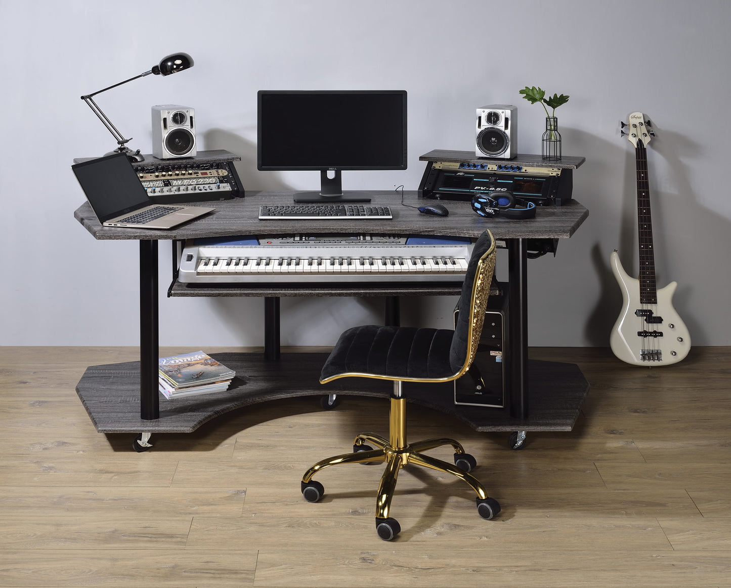 Eleazar Music Recording Studio Desk Wood