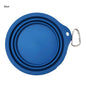 Outdoor Dog Folding Bowl Silicone Pet Bowl Drinking And Eating Dual-purpose Bowl Portable Dog Basin