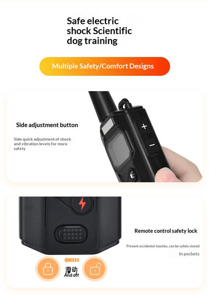 Smart Remote Dog Training Collar With Vibration & Shock Anti-Bark Device