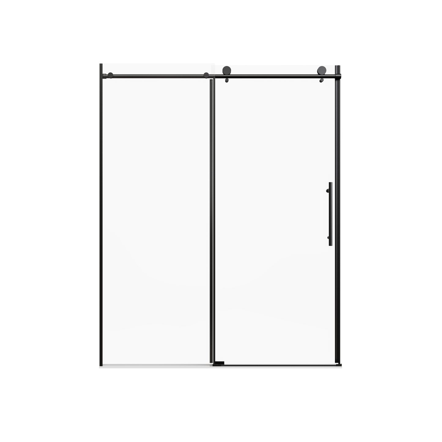 56-60" W x 76" H Stainless Steel Frameless Sliding Shower Door