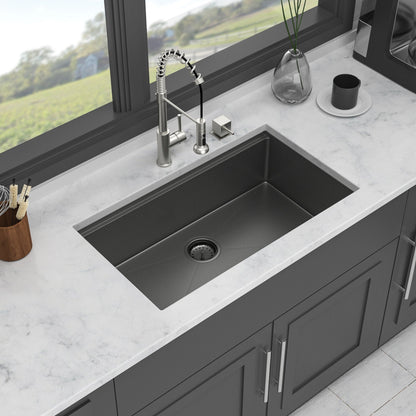 Workstation Kitchen Sink, Single Bowl Undermount