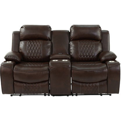 Power Motion Living Room Set With USB Port, Adjustable Headrest, Cup Holder