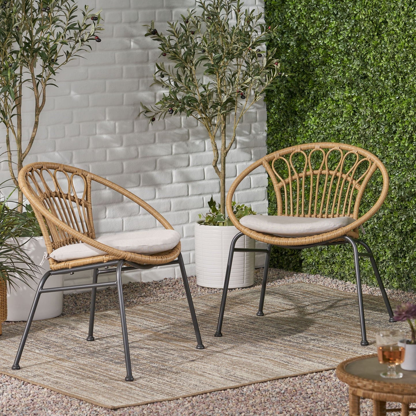 Banya Chair Set of 2 - Light Brown