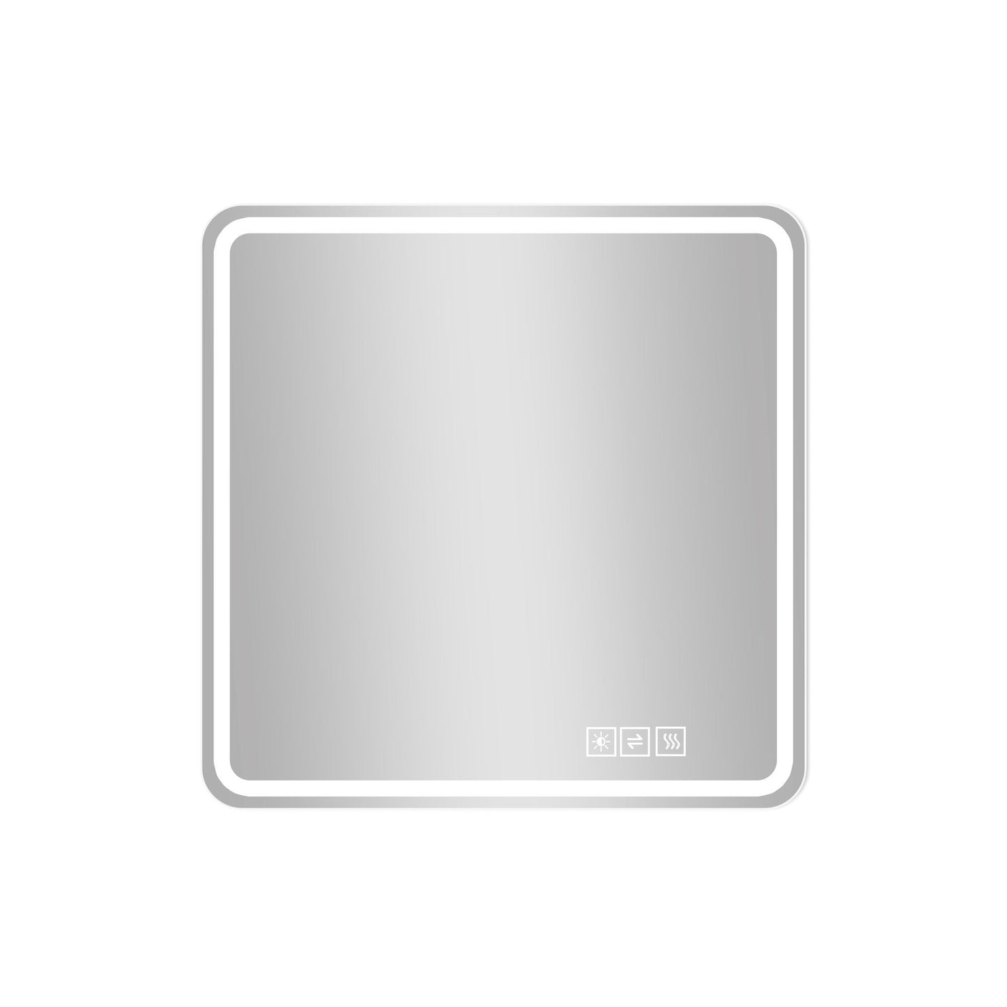 LED Bathroom Mirror with Anti-Fog, Rust Resistance, and Tri-Color Lighting