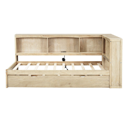 Daybed With Trundle, Storage Cabinets, USB Ports