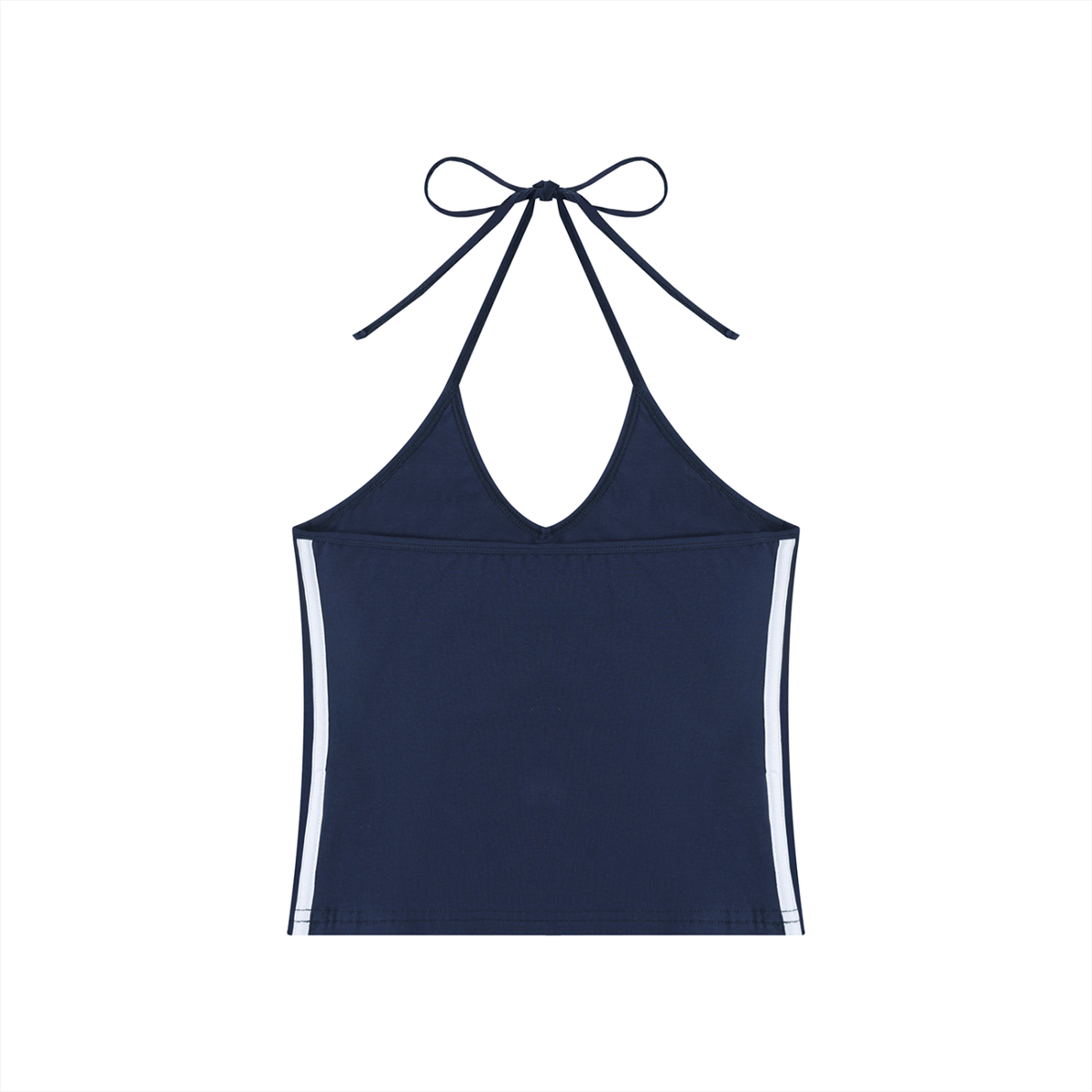 Loki & Ivy Women's Color Block Halter Crop Tank Top