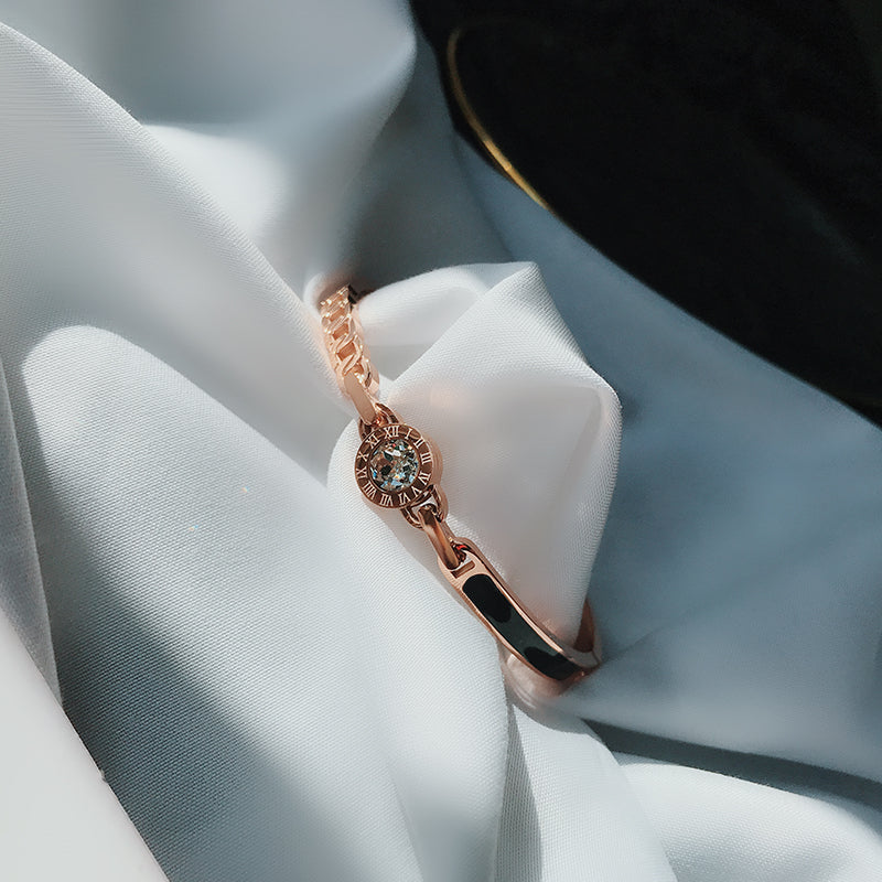 Rose Gold Titanium Steel Bracelet Women''s Hand Jewelry Net Red