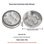 Non-slip Anti-choke 304 Stainless Steel Pet Slow Feeding Bowl