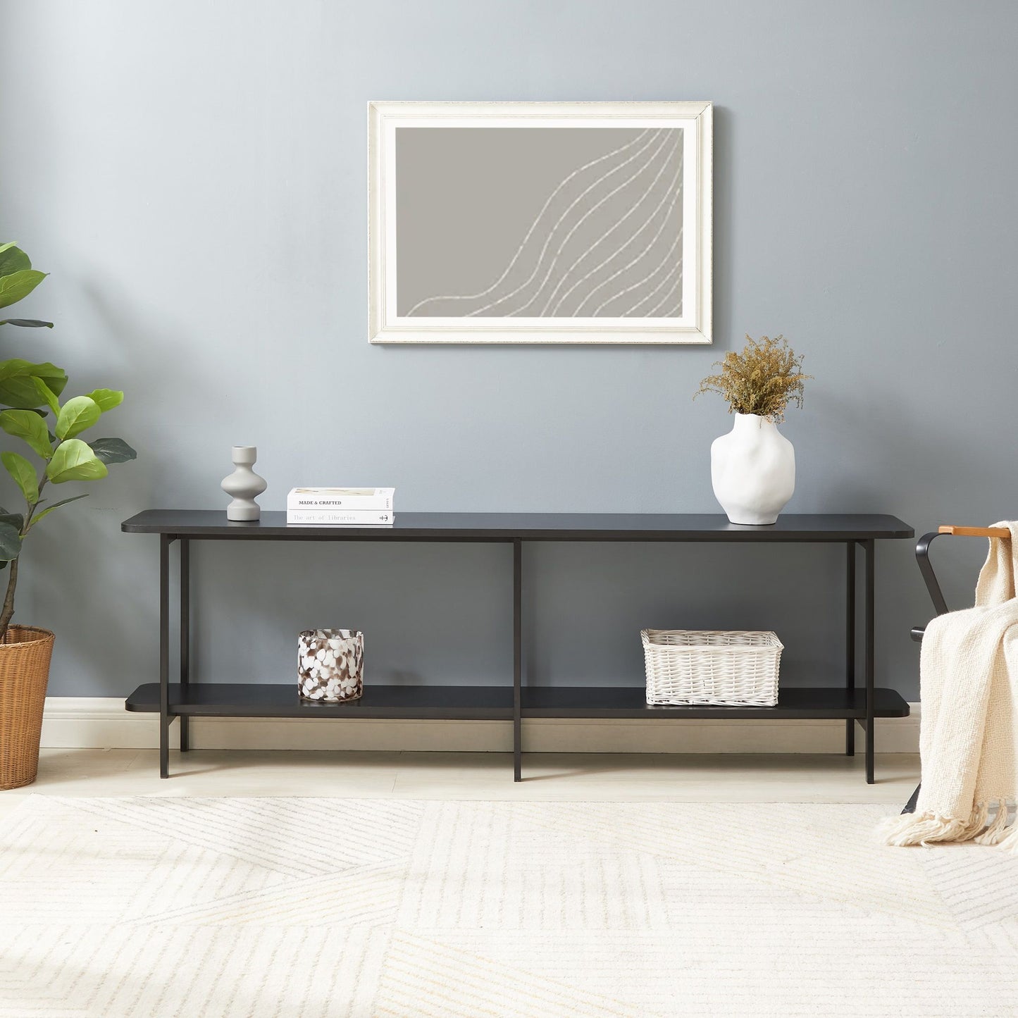Celine - 2 Shelf Console Table
