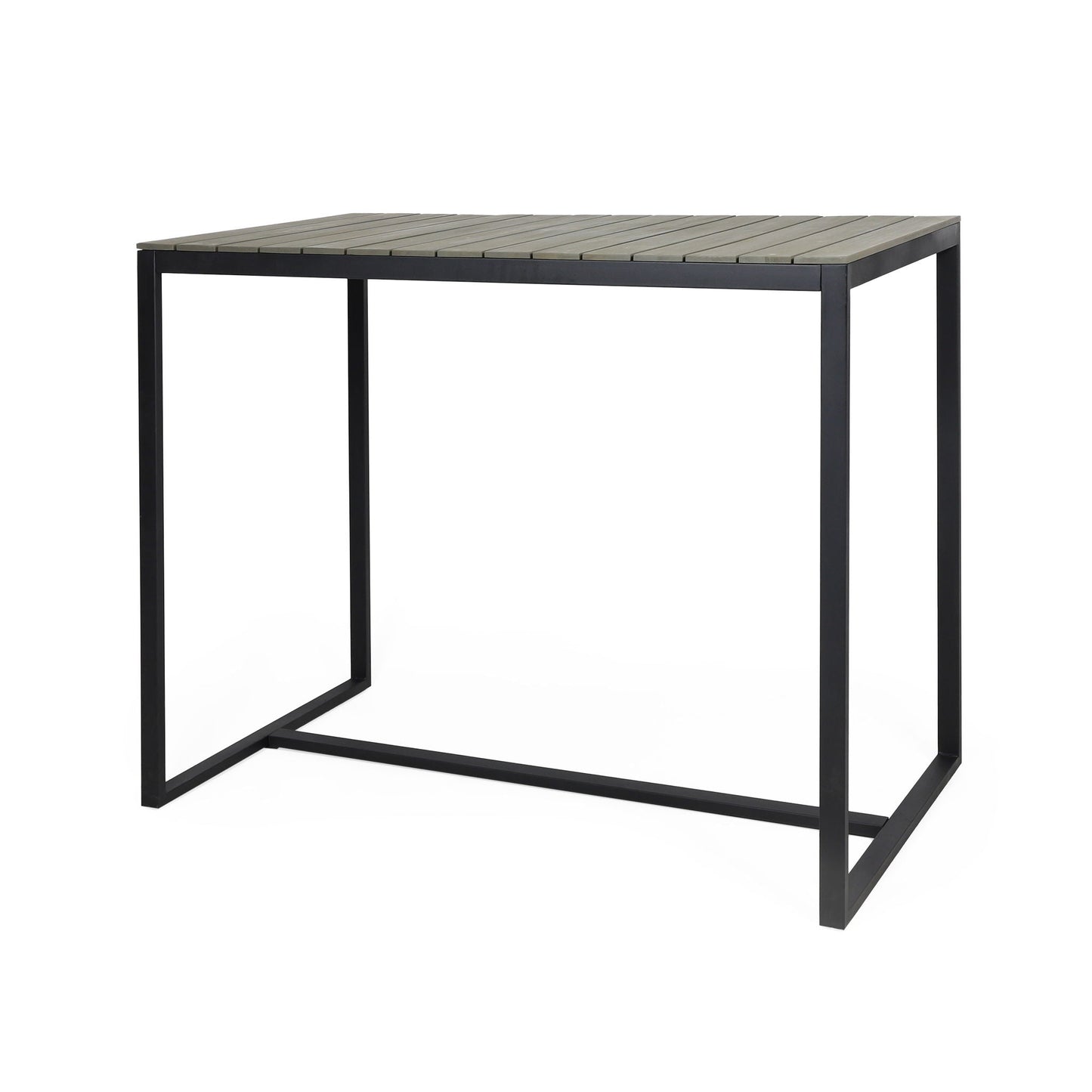Ernesto Outdoor Industrial Acacia Wood Bar Table
