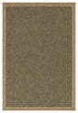 Earth GC_NTL1003 Jute/Black 5 ft. 3 in. x 7 ft. 3 in. Indoor/Outdoor Area Rug
