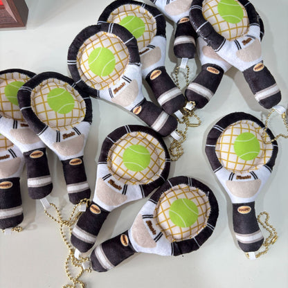 Dog Toy Interactive Tennis Racket Bag Pendant