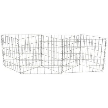 Galvanized Steel Gabion Basket with 3 Compartments