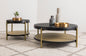 Arini 2-piece Round Coffee and End Table Set Black