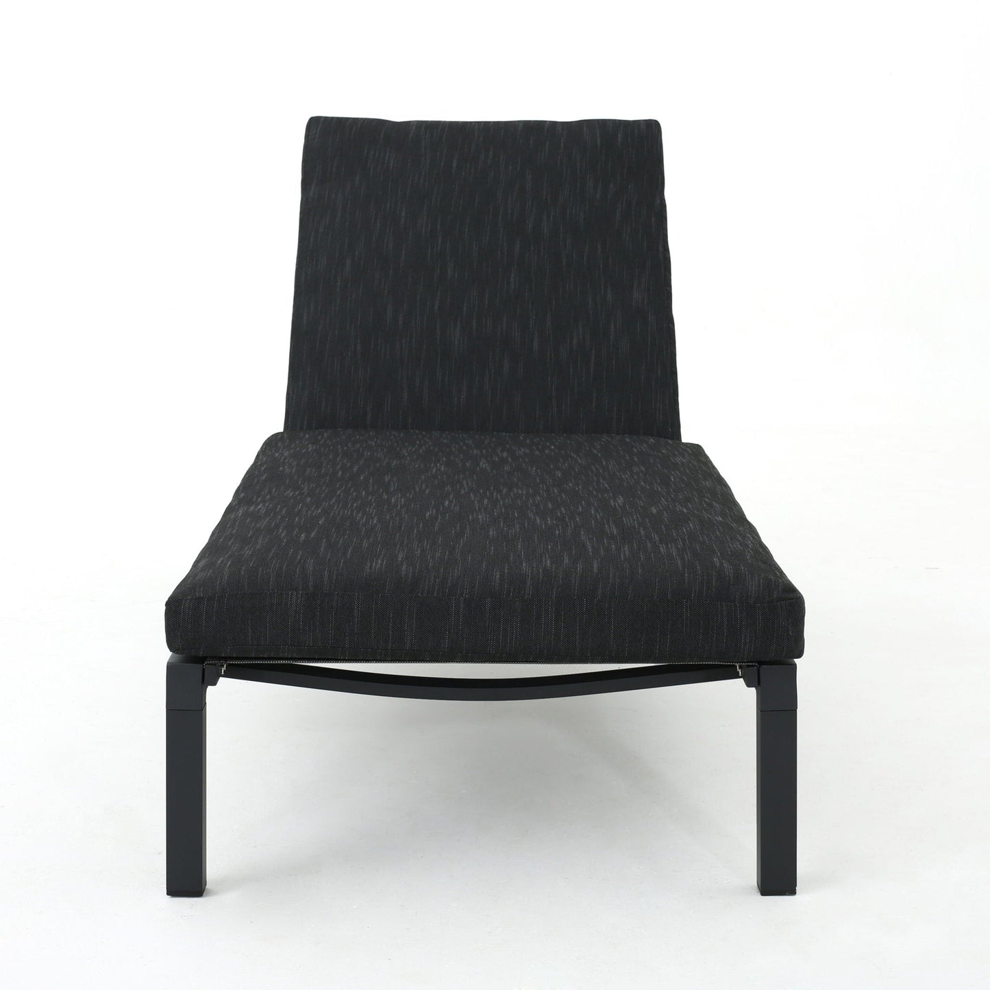 Modern Chaise Lounge With Water Resistant Fabric Cushions
