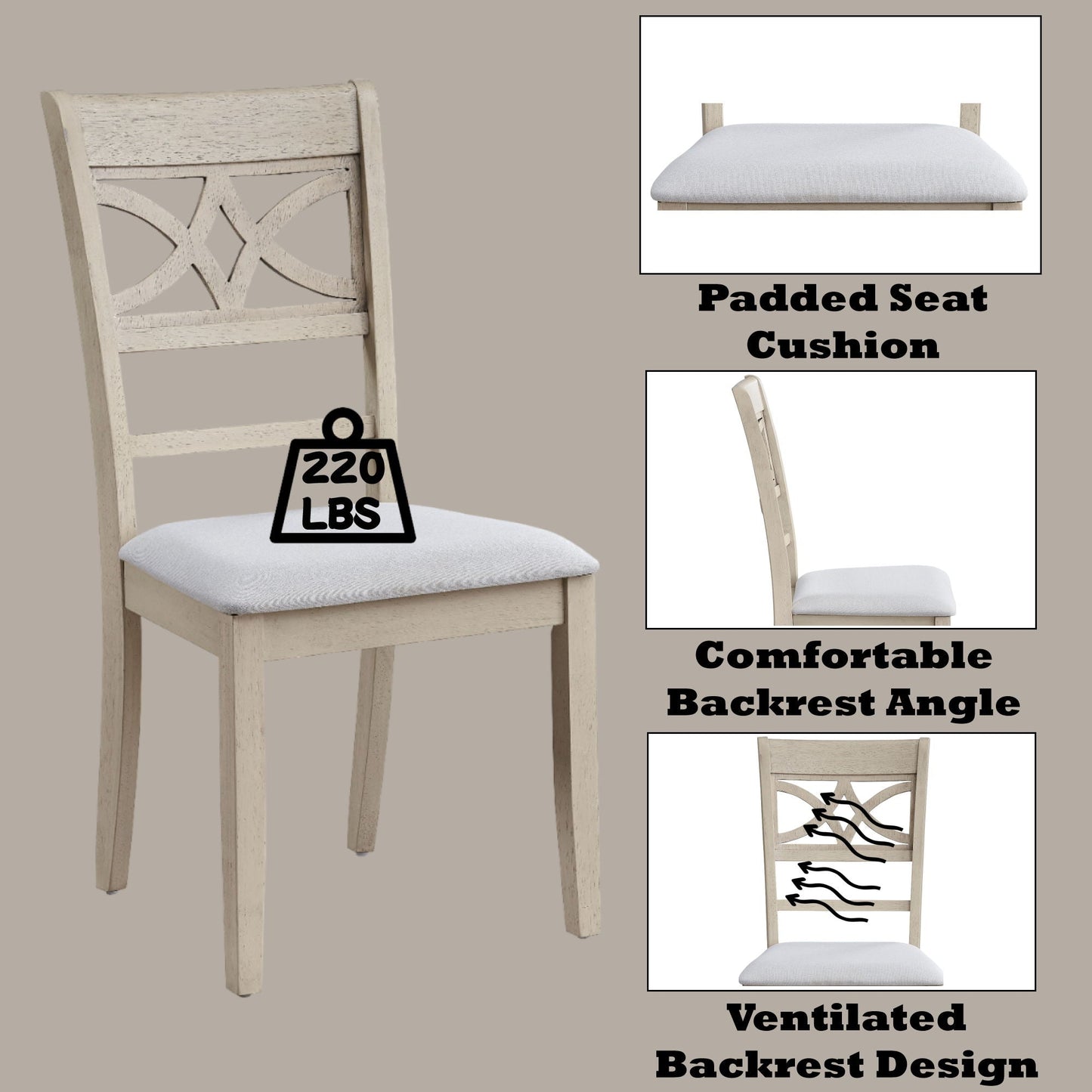 Ferris - Side Chair (Set of 2) - Antique Gray