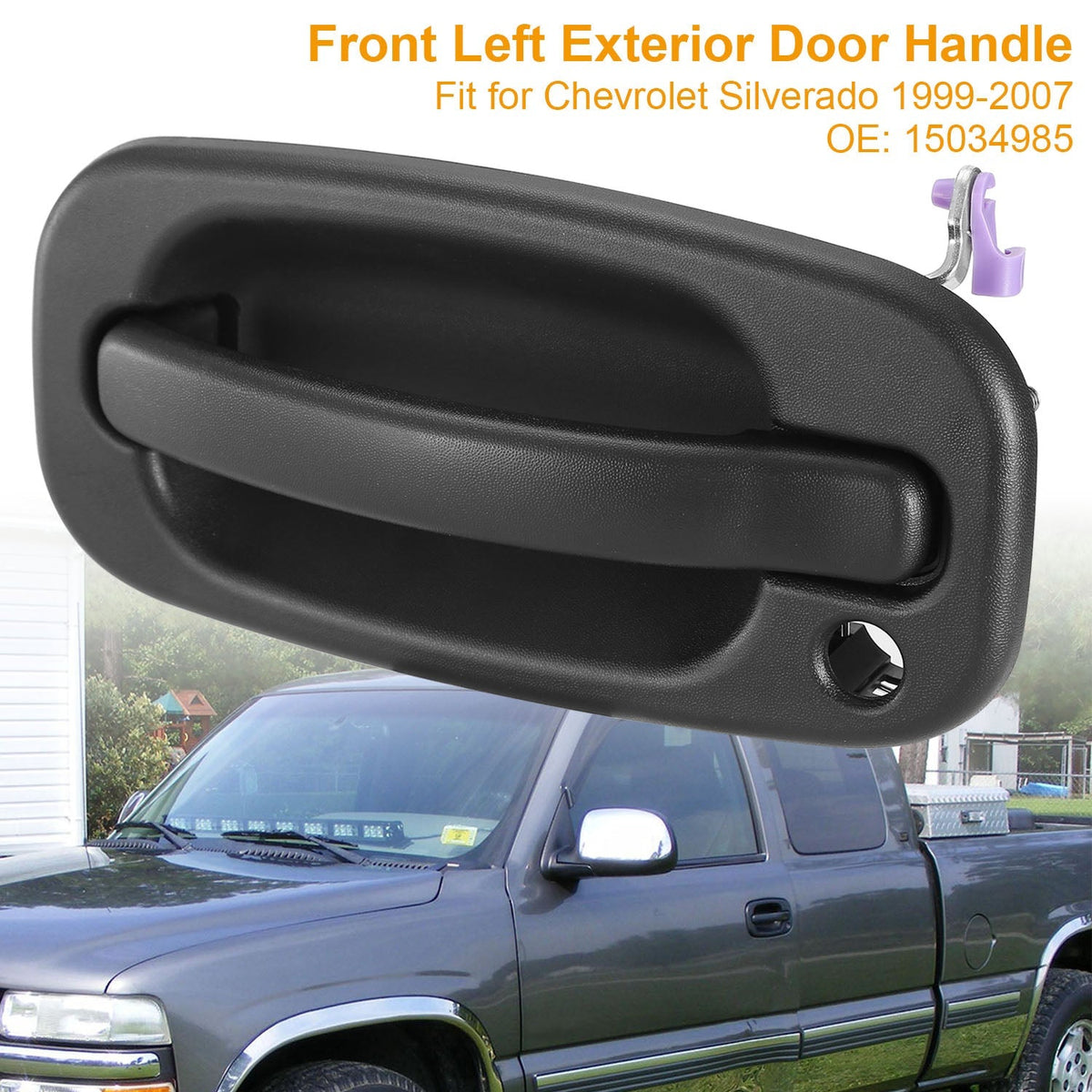 For 1999-2007 Chevrolet Silverado Front Left Driver Side Handle Outside Exterior Door Handle