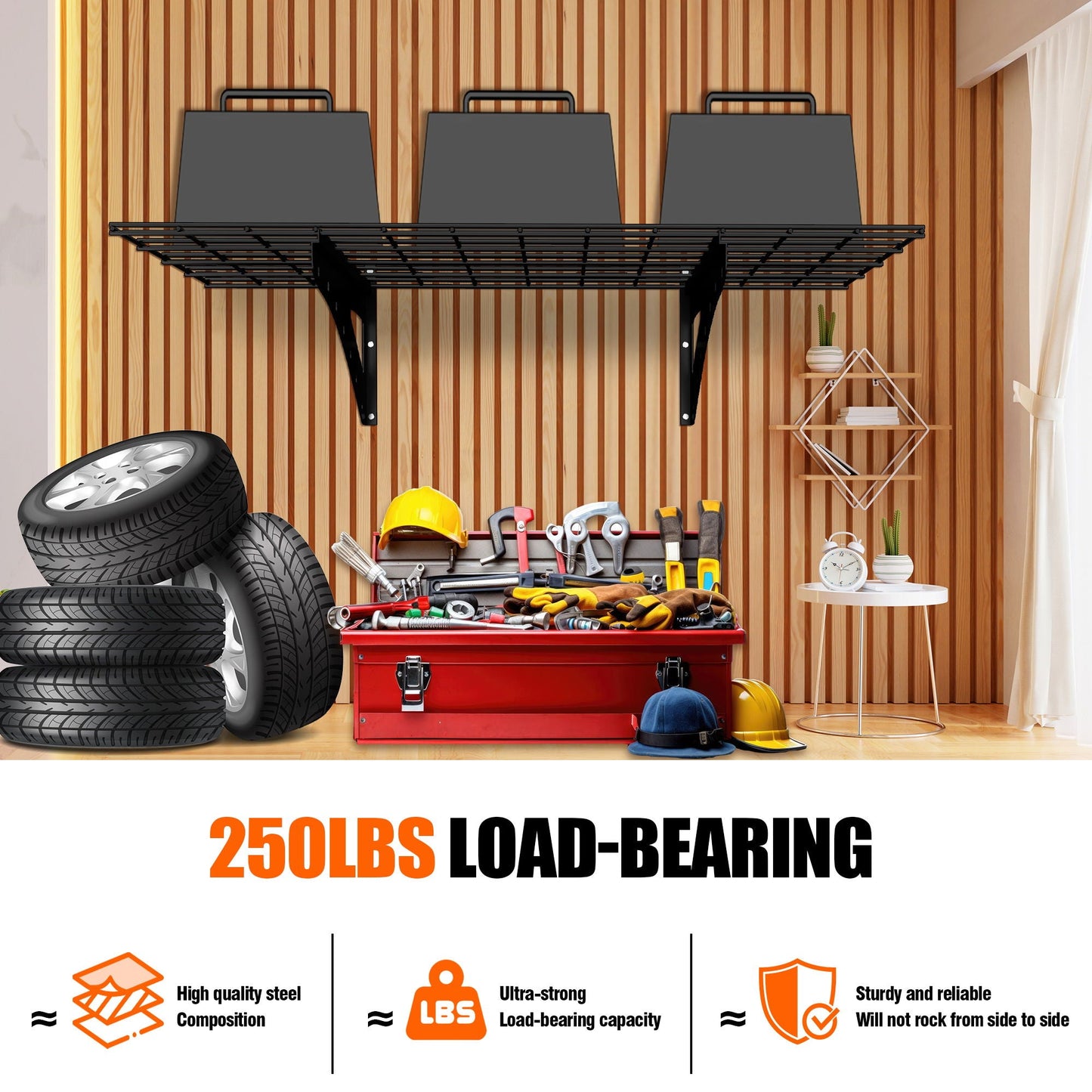 Wall Mounted Shelf For Garage