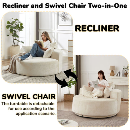 Single 360 Degree Swivel Chair For Living Room