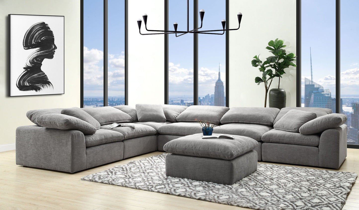 Naveen Modular Sectional With Ottoman