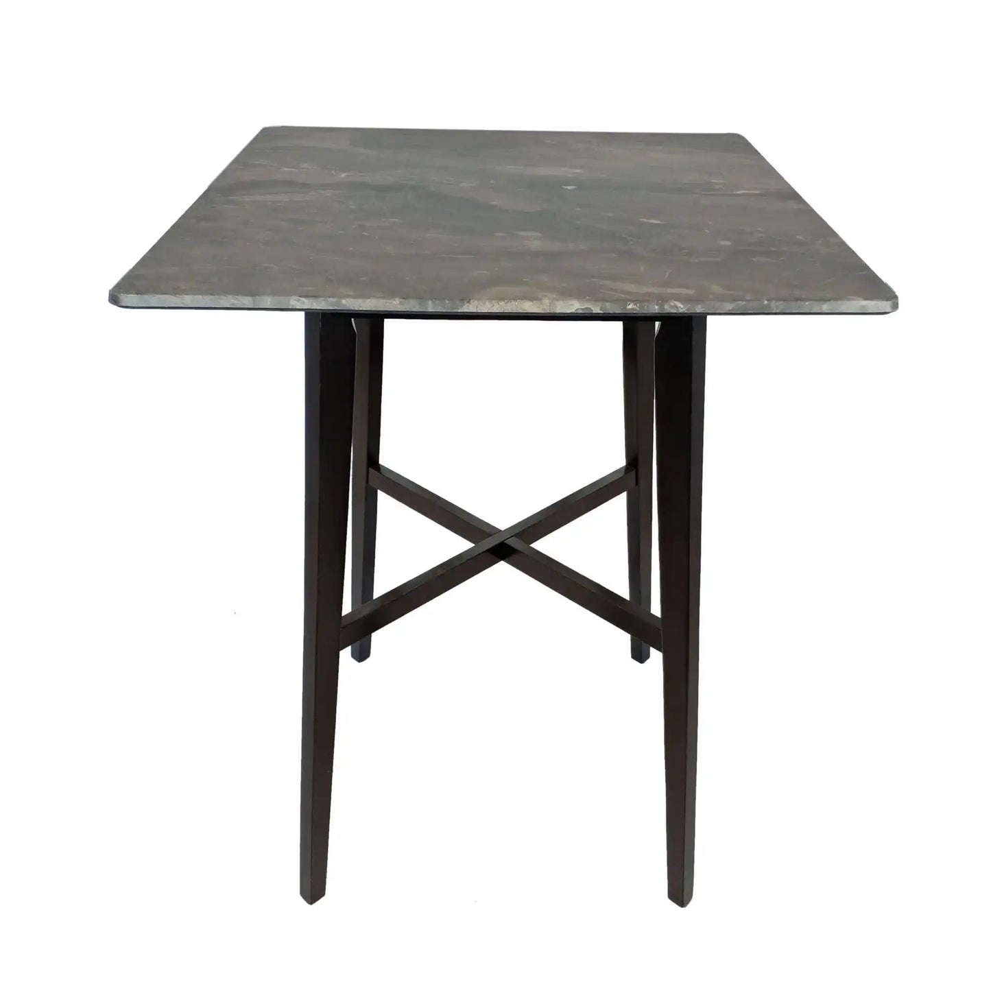 Modern Bar Height Dining Table with Rubberwood Legs and Laminate Table Top