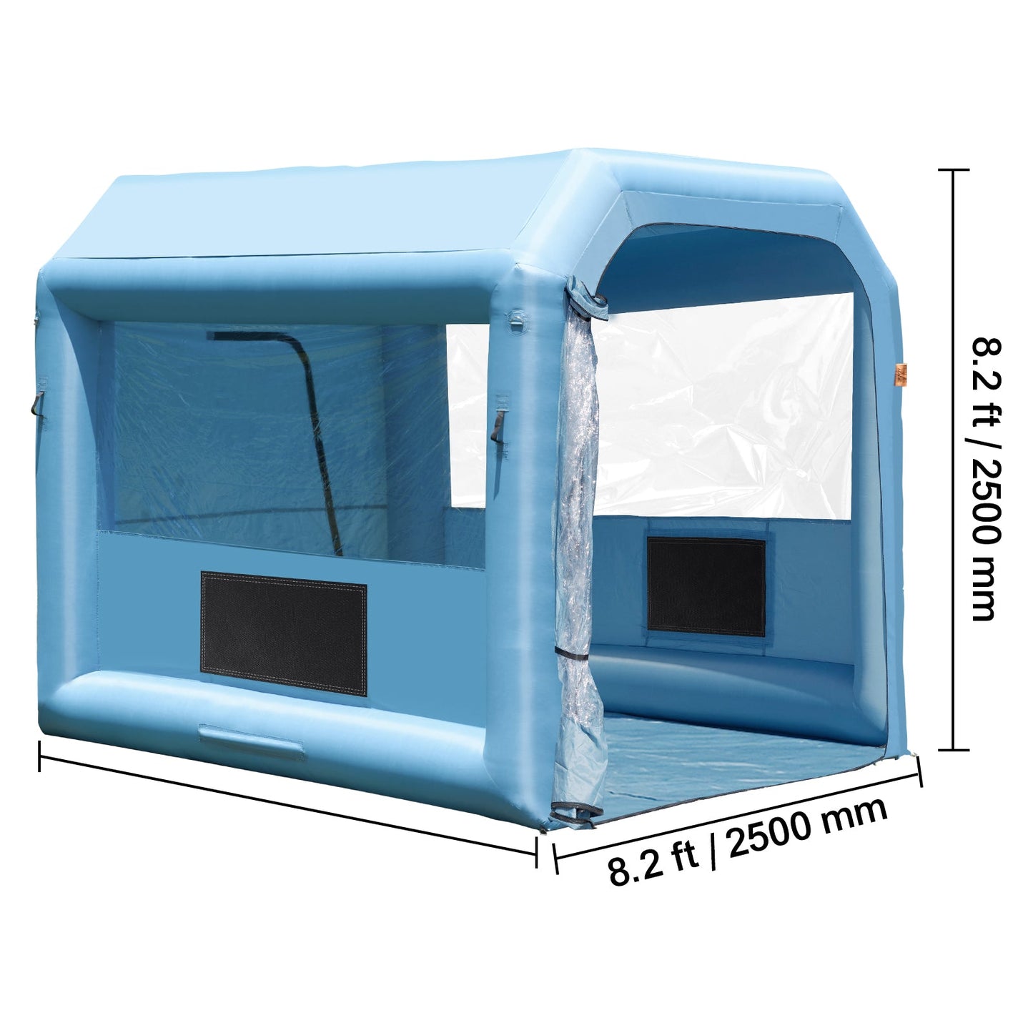 Inflatable Paint Booth, 9.8 x 8.2 x 8.2 ft with Powerful Blower and Air Filter System