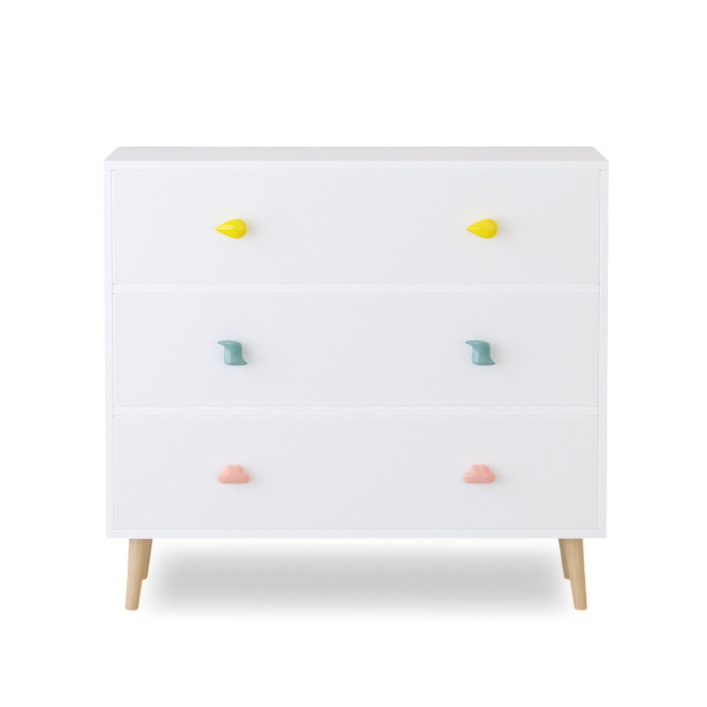 3 Drawer Dresser Storage Cabinet With Anti-Tip Safety