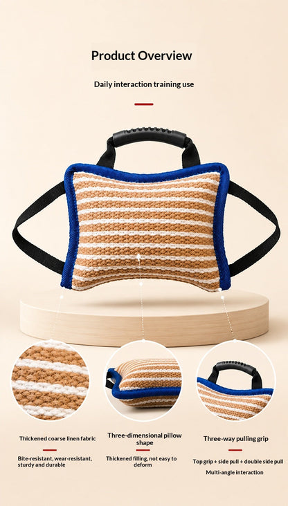 Jute Bite Cushion & Bite Roll For Dog Training