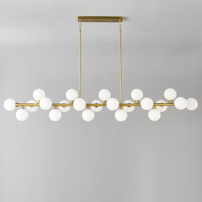 75.6'' Large Pendant Lamp with Opal Glass Shade