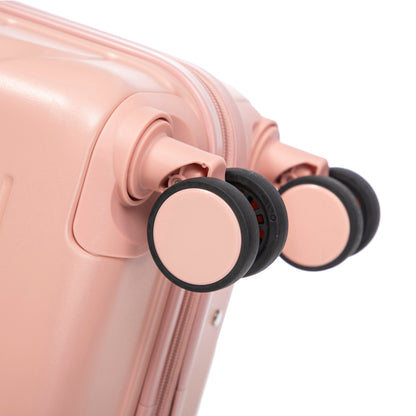 2-Piece ABS Spinner Wheel Luggage Set with Combination Lock