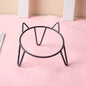 Ceramic Pet Bowl High Foot Neck Protection Snacks Anti-black Chin Oblique Mouth